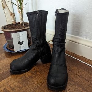 Miista Elke lambskin leather boots black 37